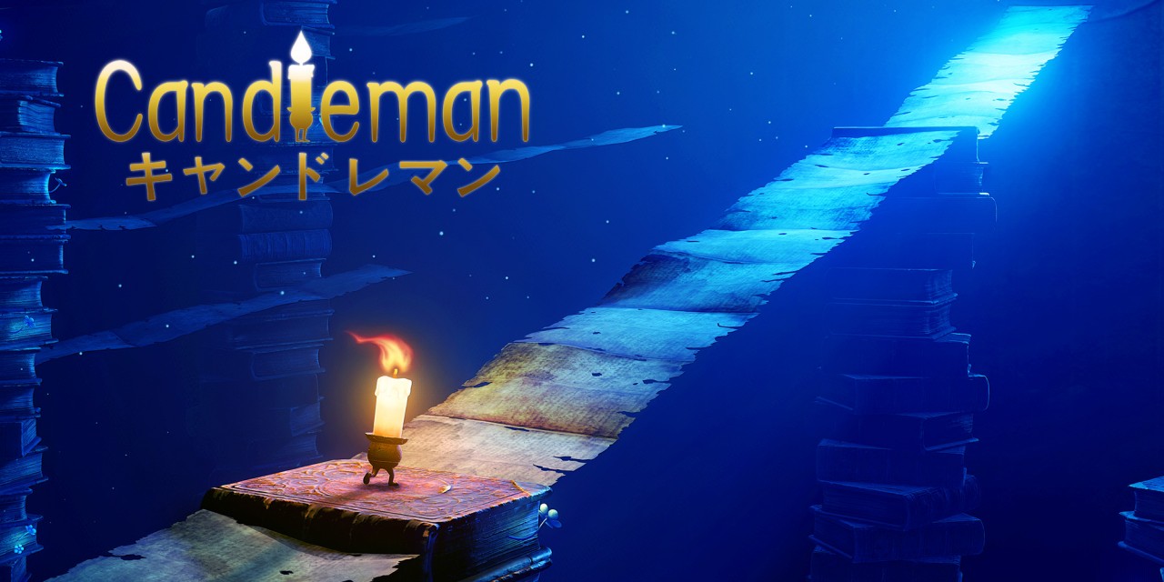 Candleman title screen for Nintendo Switch