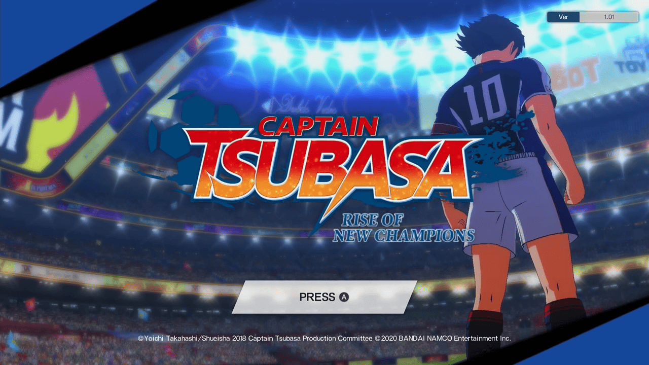 Captain Tsubasa: Rise Of New Champions title screen for Nintendo Switch