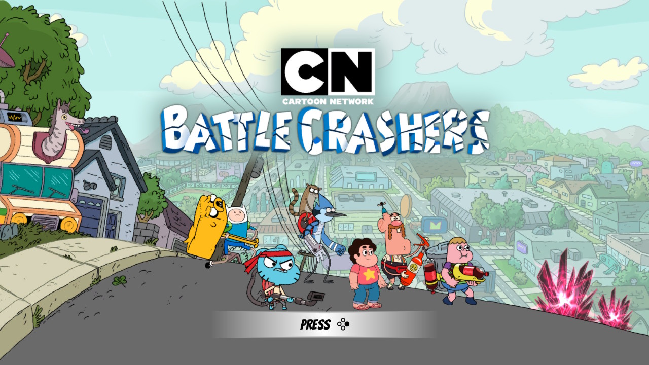 Cartoon Network Battle Crashers title screen for Nintendo Switch