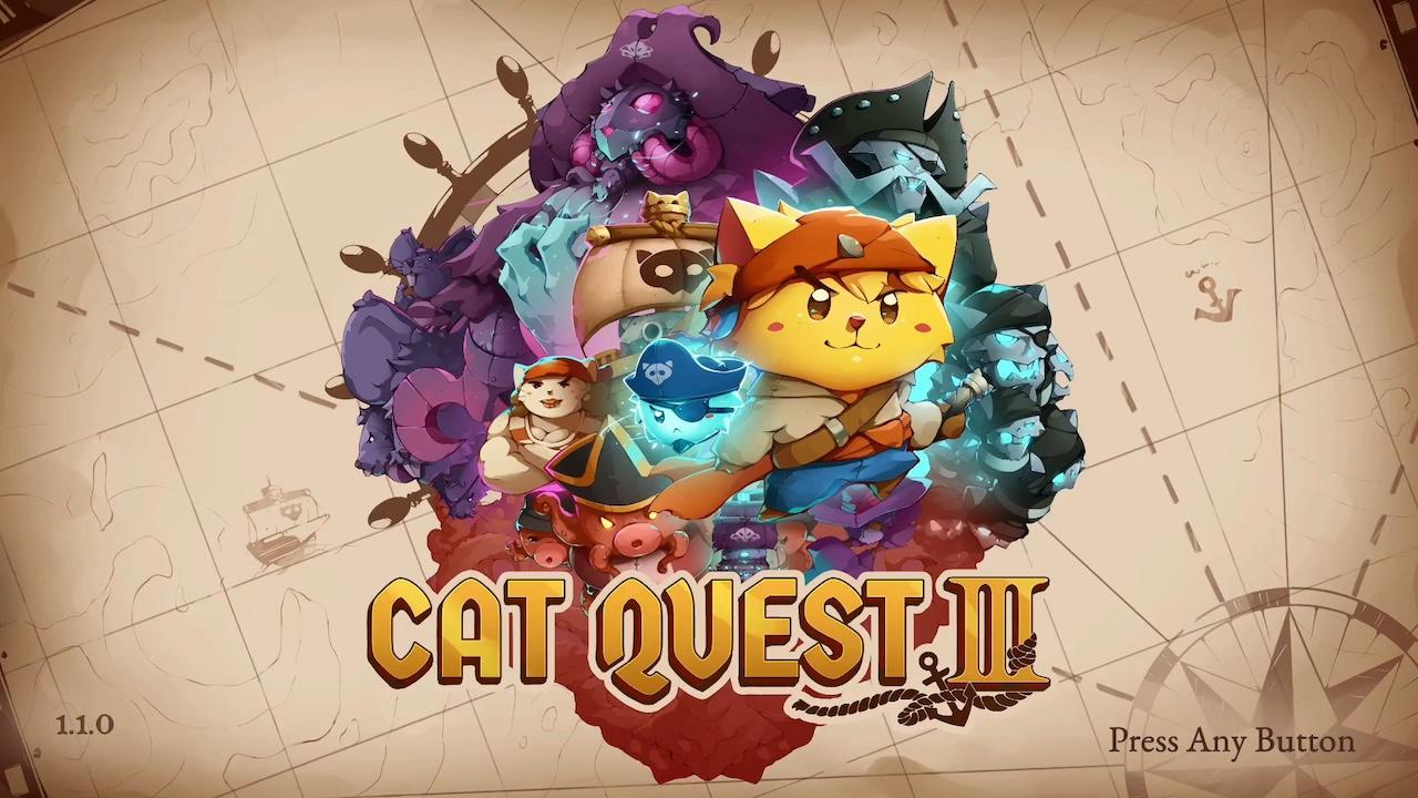 Cat Quest III title screen for Nintendo Switch