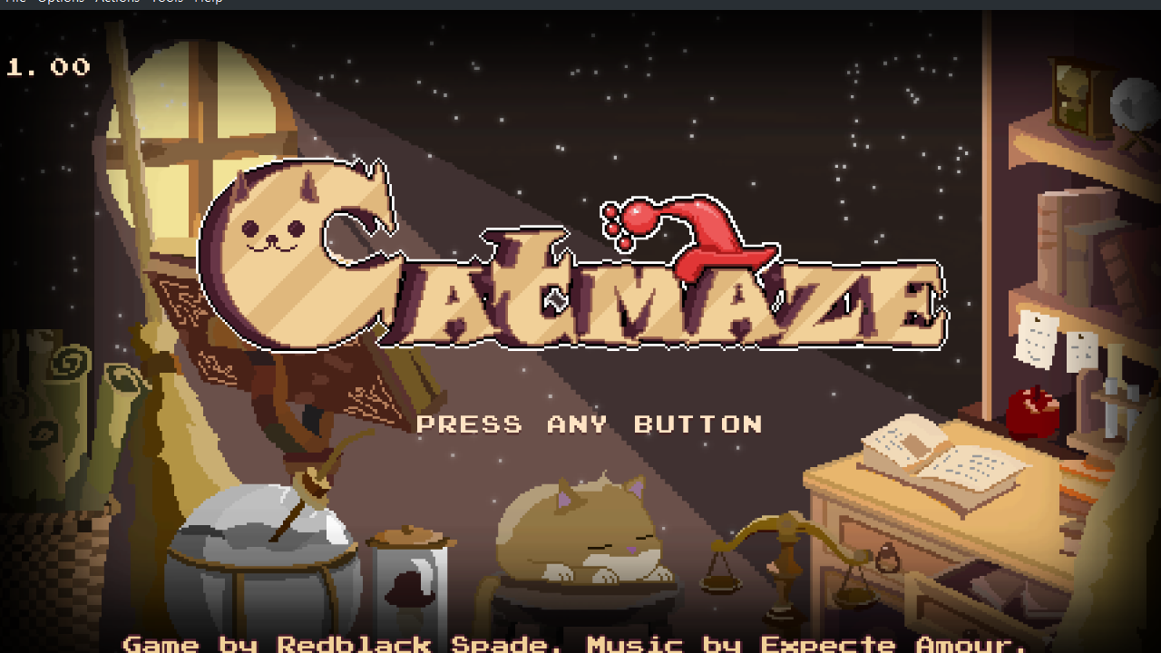 Catmaze title screen for Nintendo Switch