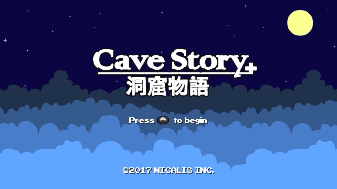 Cave Story+ title screen for Nintendo Switch