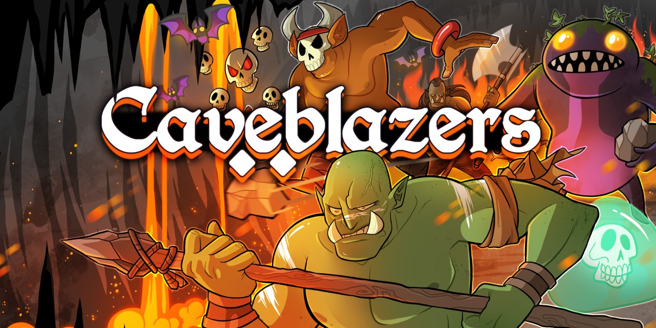 Caveblazers title screen for Nintendo Switch