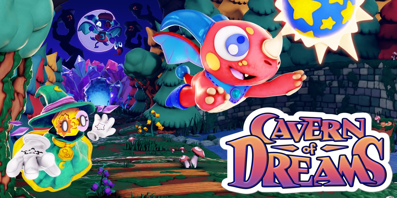 Cavern Of Dreams title screen for Nintendo Switch