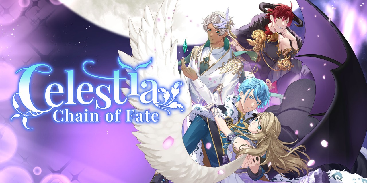 Celestia: Chain Of Fate title screen for Nintendo Switch