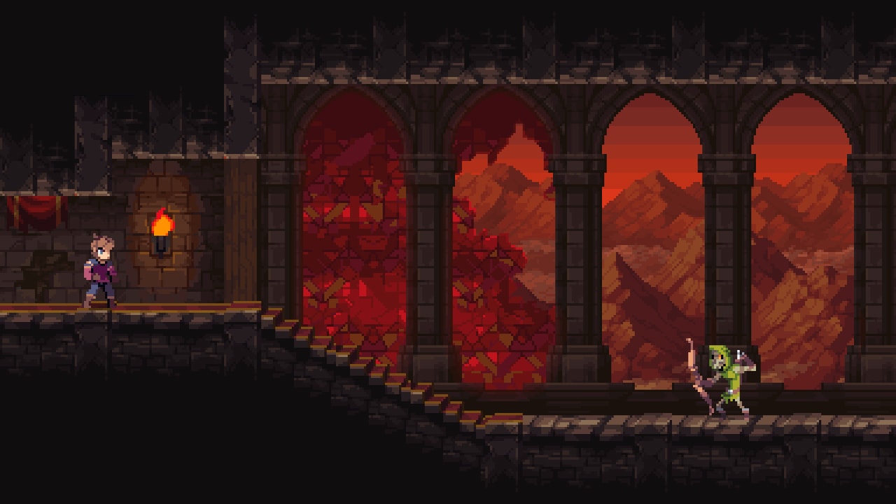 Chasm title screen for Nintendo Switch