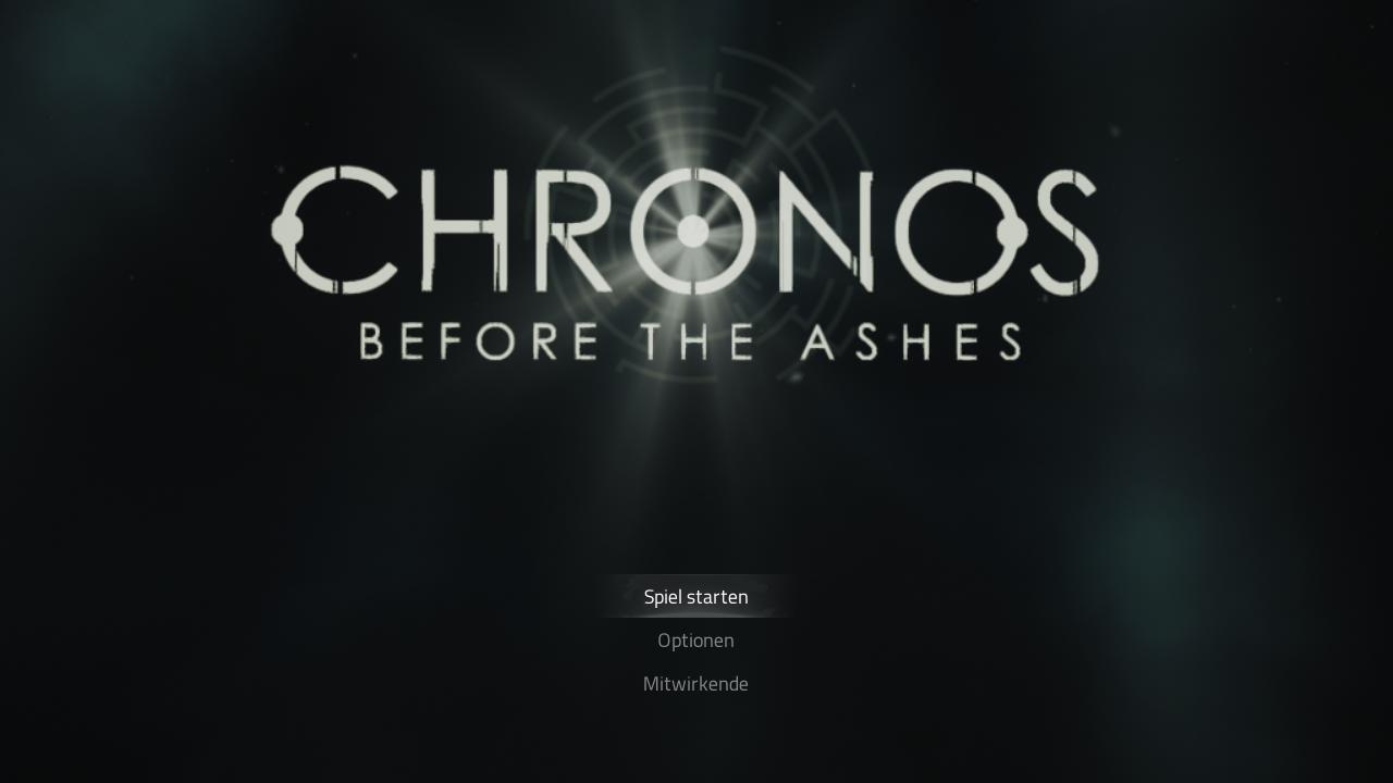 Chronos: Before the Ashes title screen for Nintendo Switch