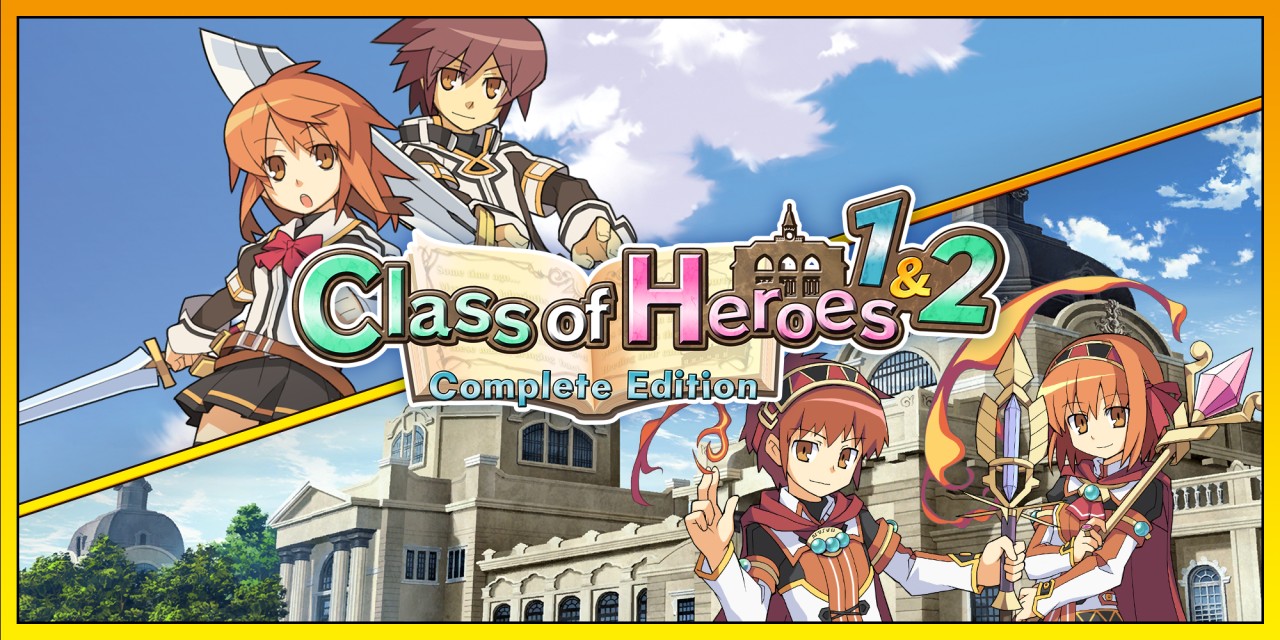 Class Of Heroes 1 & 2: Complete Edition title screen for Nintendo Switch