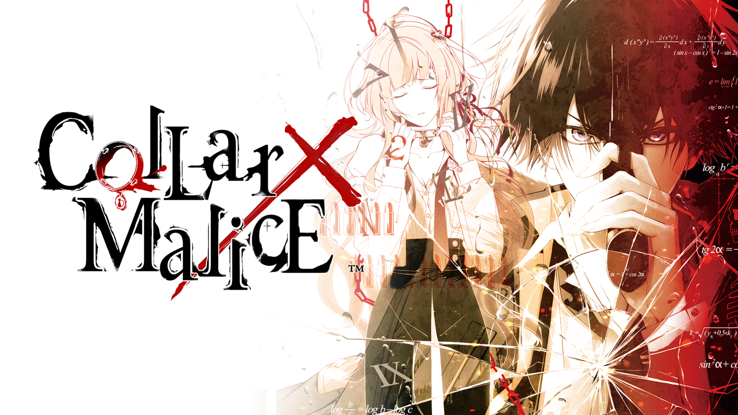 Collar X Malice title screen for Nintendo Switch