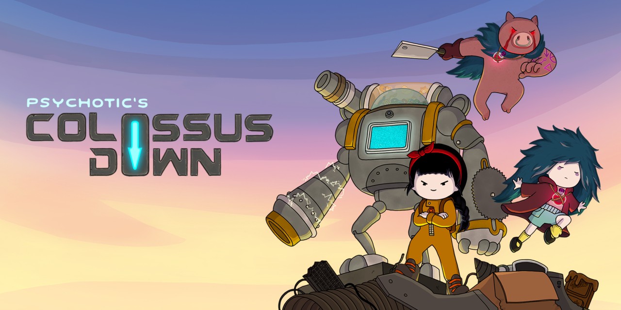 Colossus Down title screen for Nintendo Switch