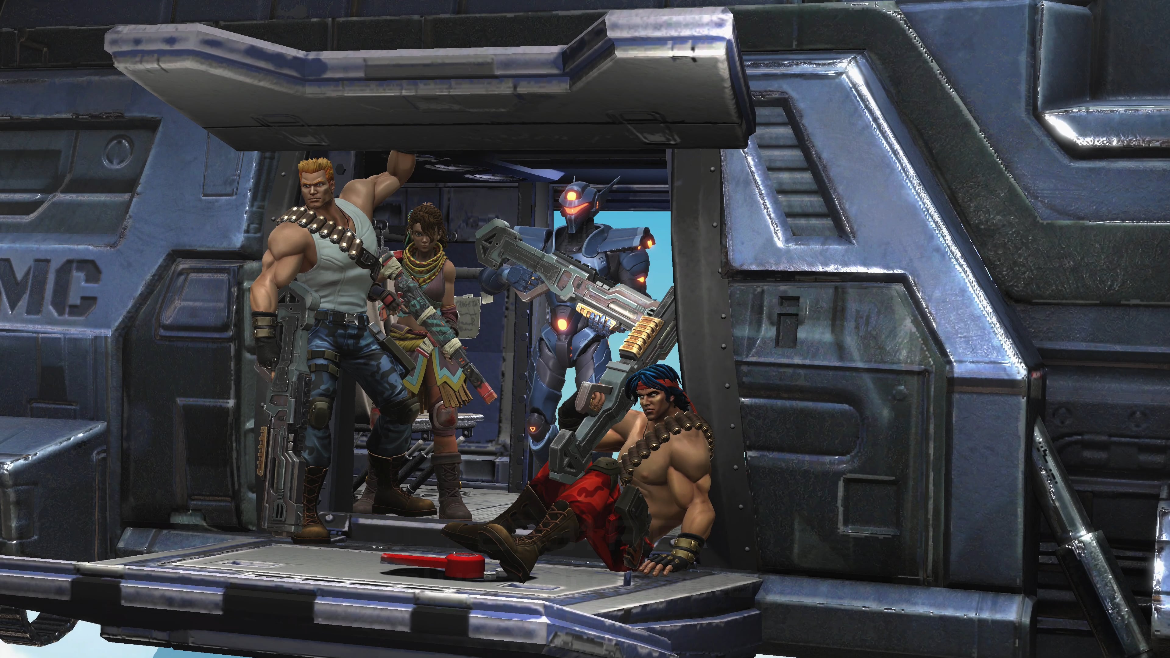 Contra: Operation Galuga title screen for Nintendo Switch
