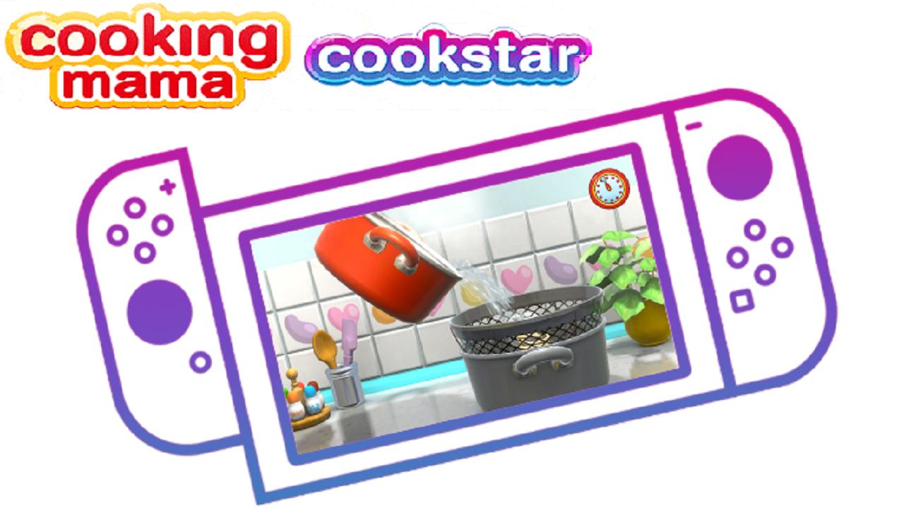 Cooking Mama: Cookstar title screen for Nintendo Switch