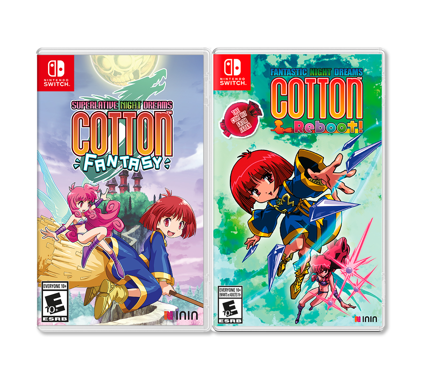 Cotton Fantasy & Cotton Reboot Bundle title screen for Nintendo Switch