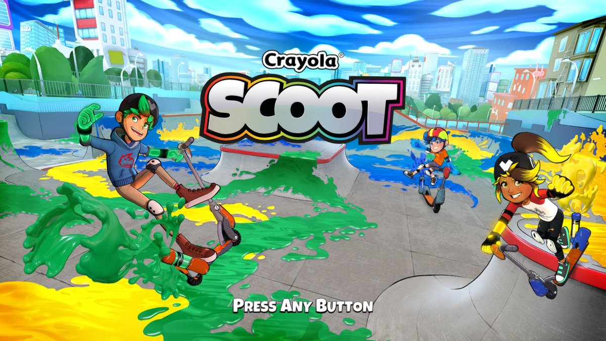 Crayola Scoot title screen for Nintendo Switch