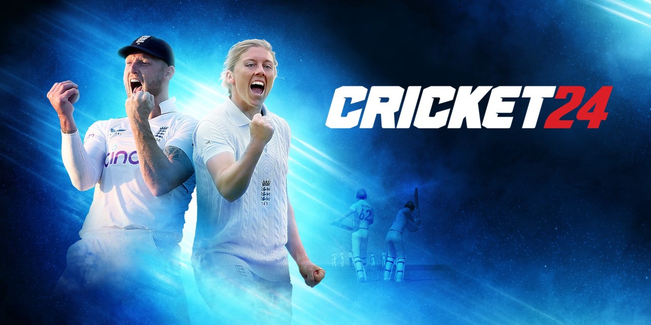 Cricket 24 title screen for Nintendo Switch