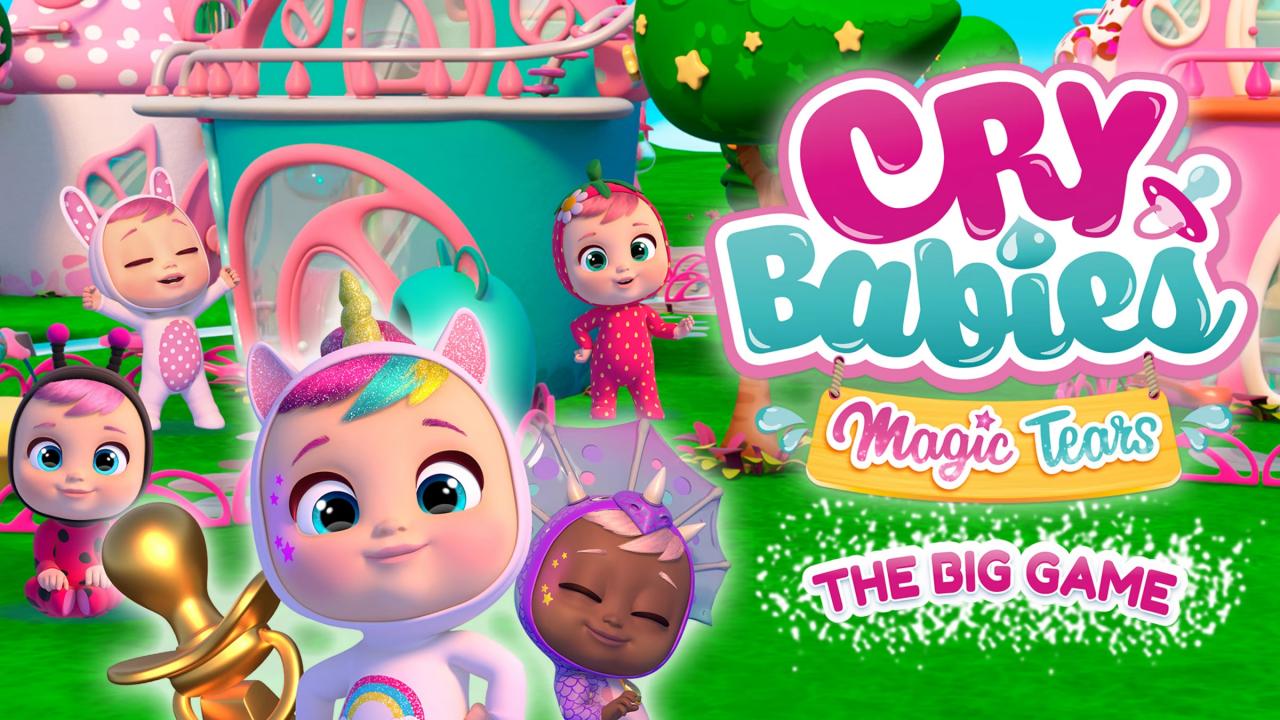 Cry Babies Magic Tears: The Big Game title screen for Nintendo Switch