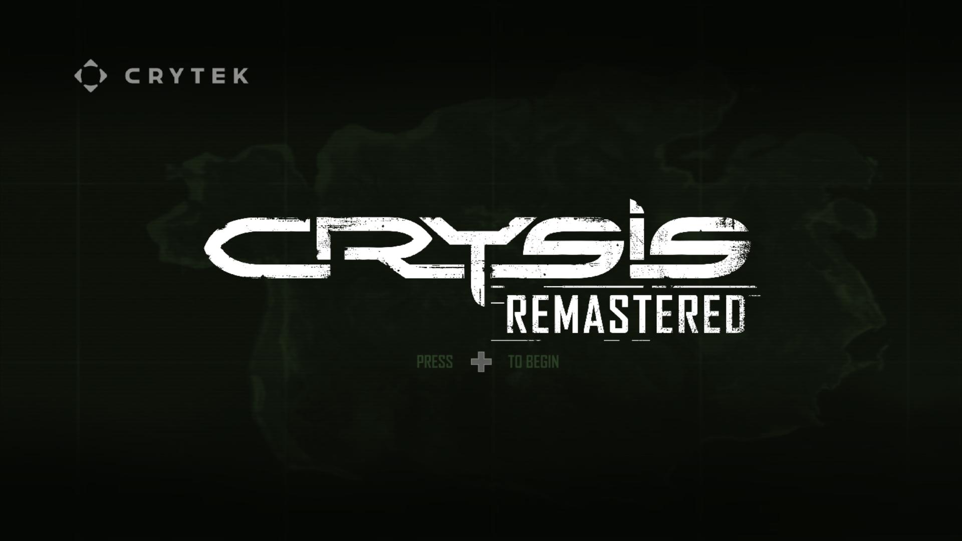 Crysis Remastered title screen for Nintendo Switch