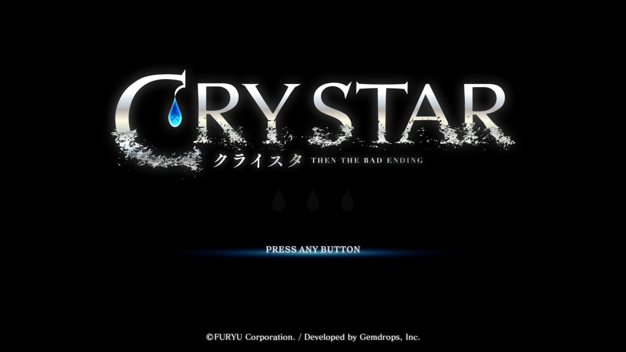 Crystar title screen for Nintendo Switch