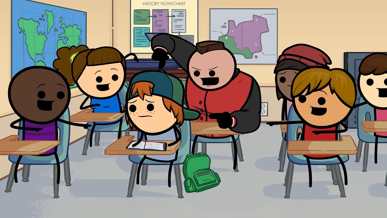 Cyanide & Happiness: Freakpocalypse title screen for Nintendo Switch