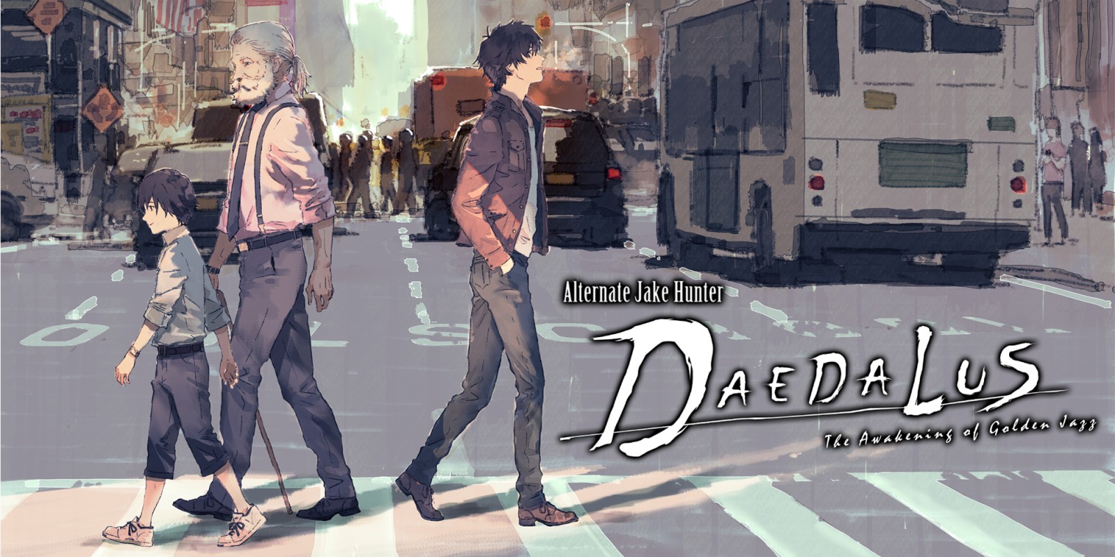 Daedalus: The Awakening of Golden Jazz title screen for Nintendo Switch