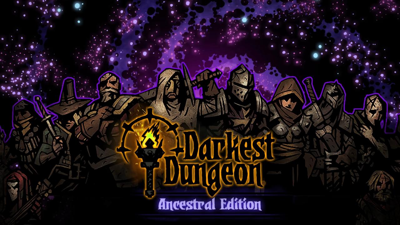 Darkest Dungeon: Ancestral Edition title screen for Nintendo Switch