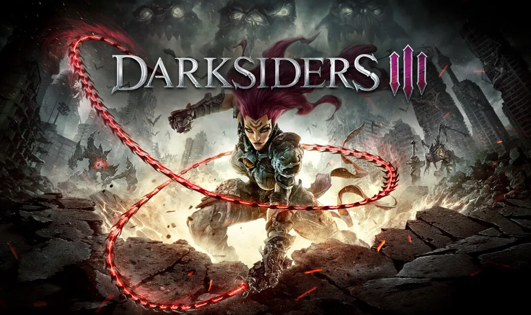Darksiders III title screen for Nintendo Switch