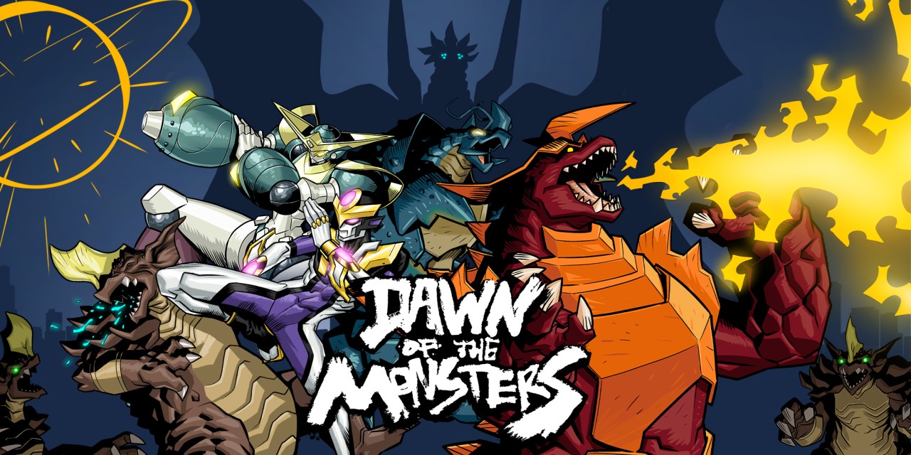 Dawn Of The Monsters title screen for Nintendo Switch