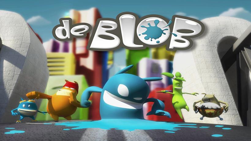 De Blob title screen for Nintendo Switch