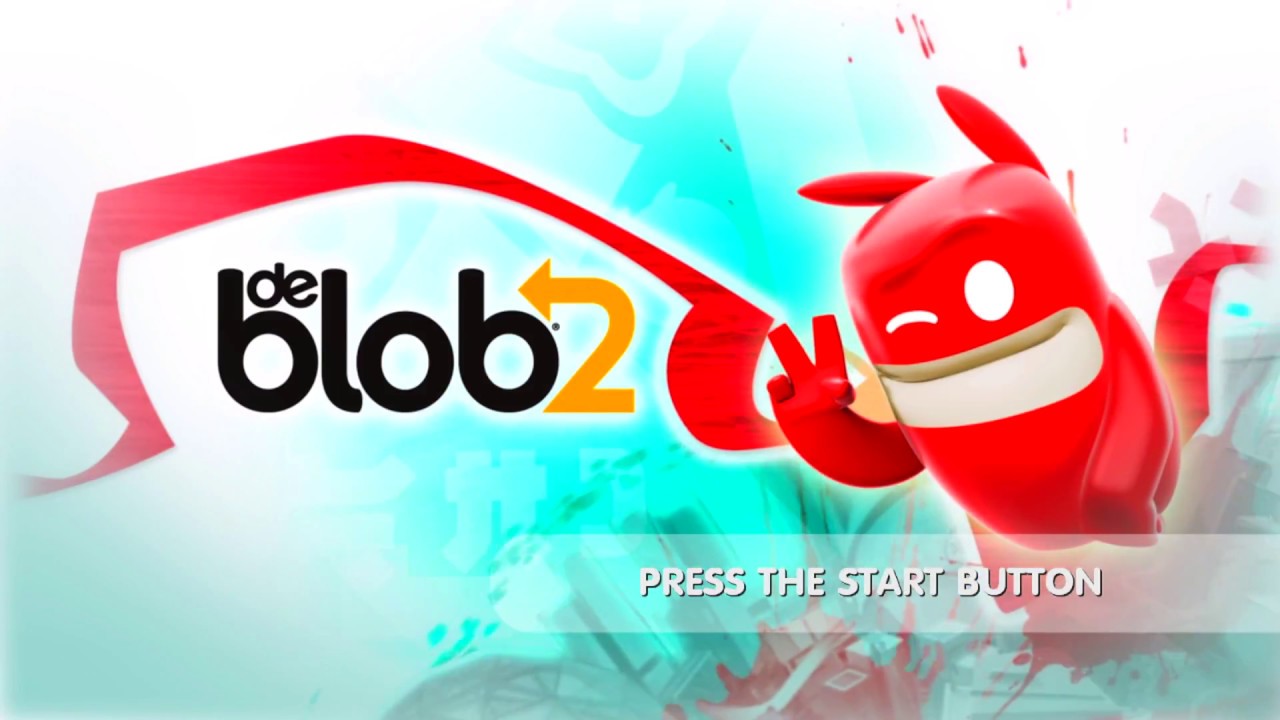 De Blob 2 title screen for Nintendo Switch