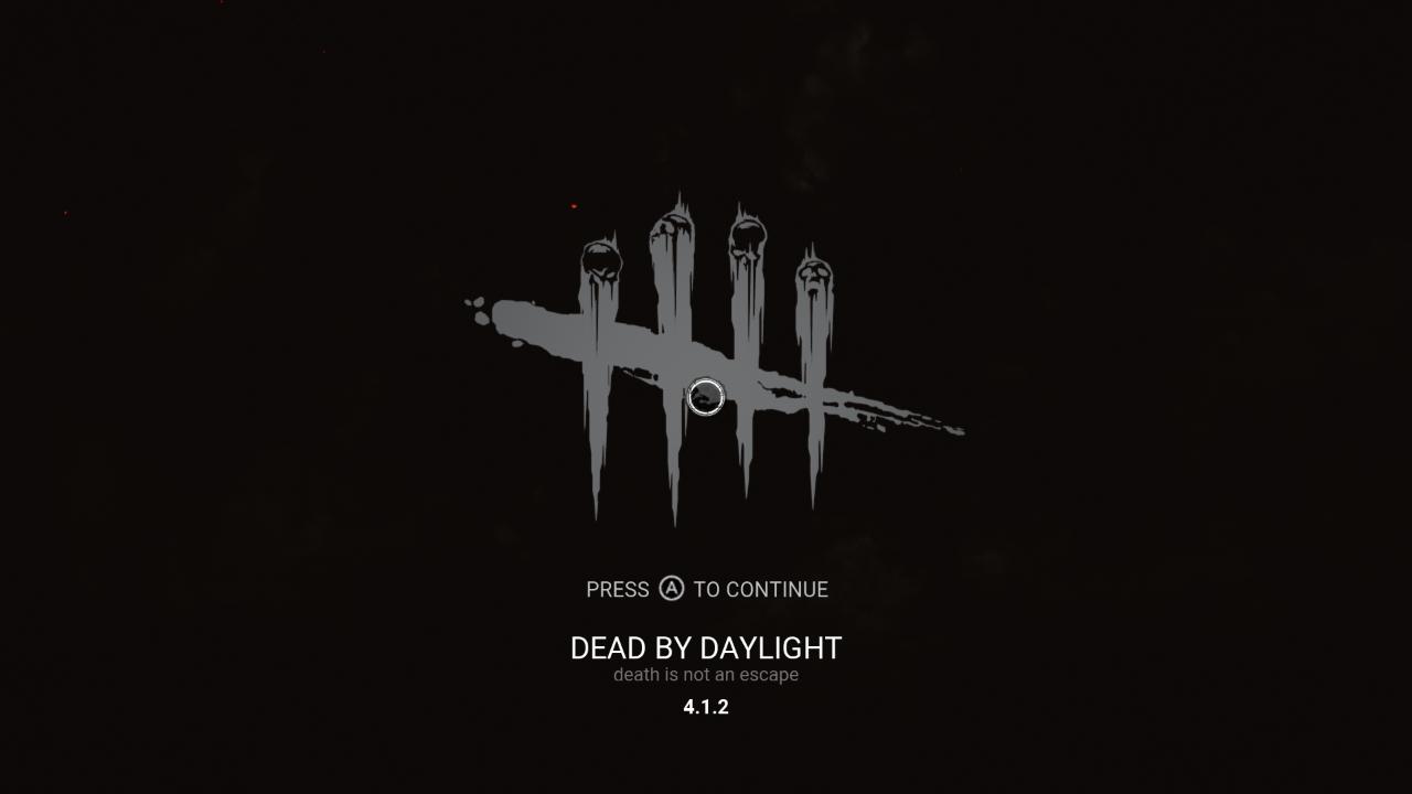 Dead by Daylight title screen for Nintendo Switch