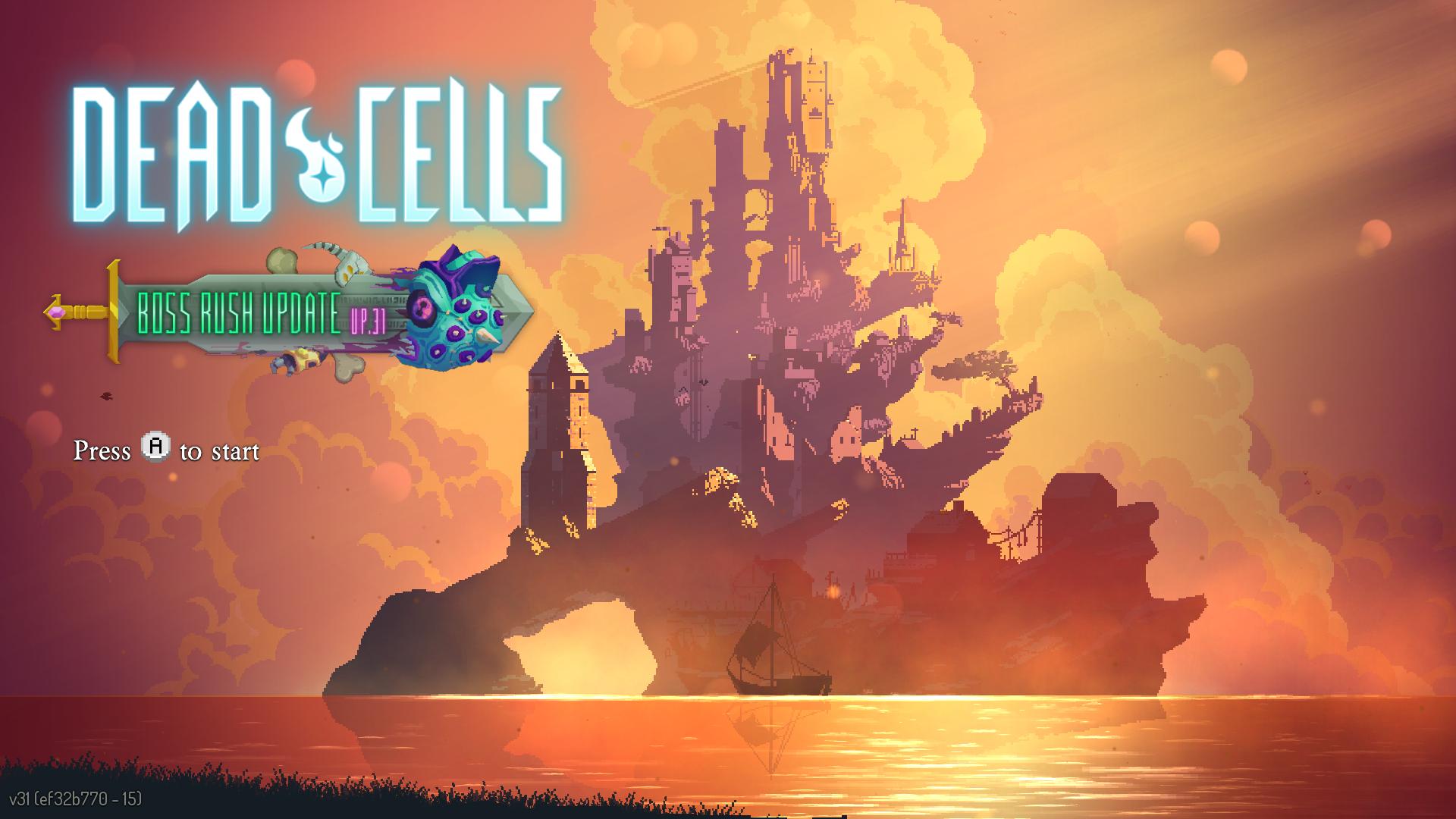 Dead Cells title screen for Nintendo Switch