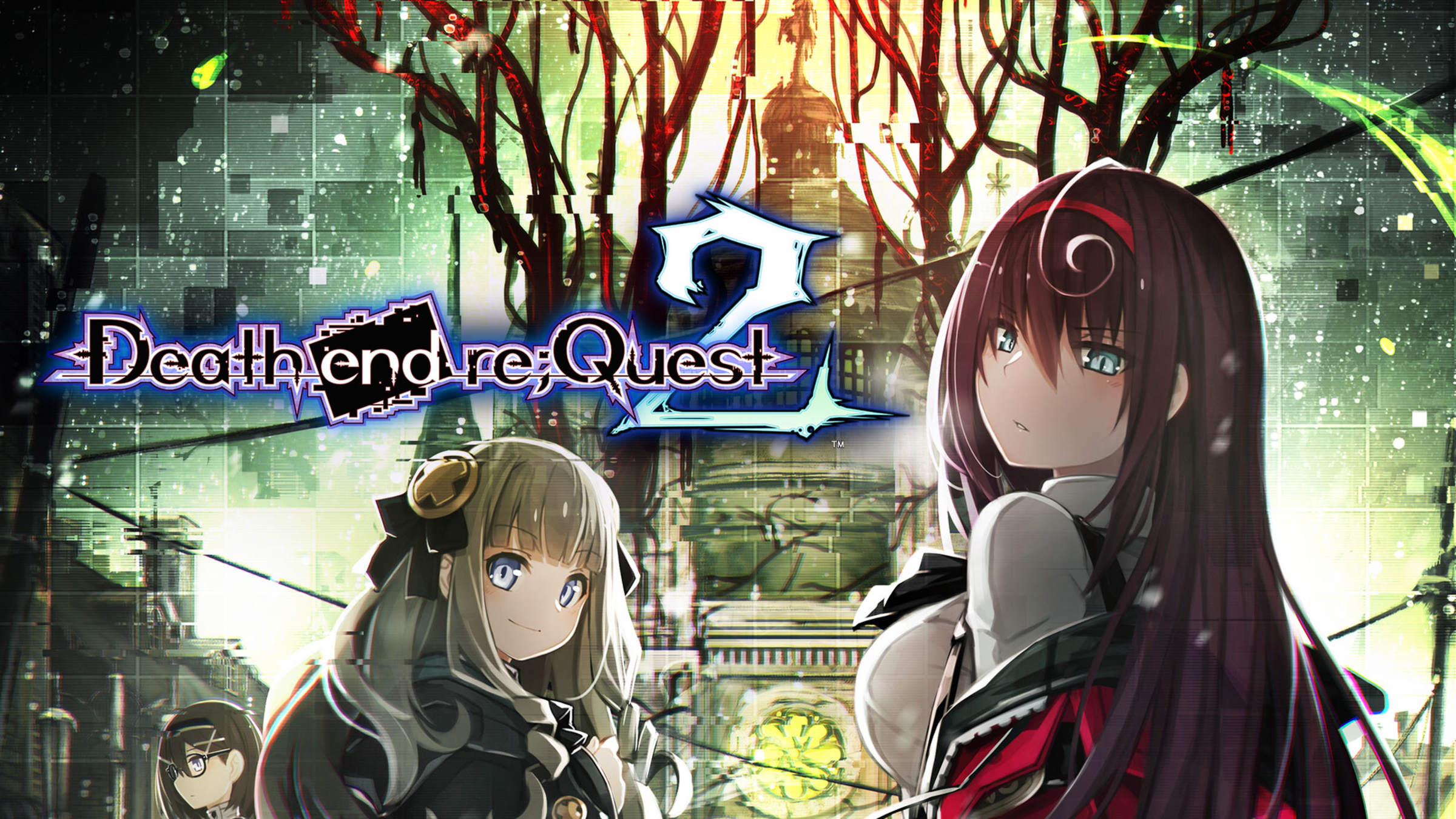 Death end re;Quest title screen for Nintendo Switch
