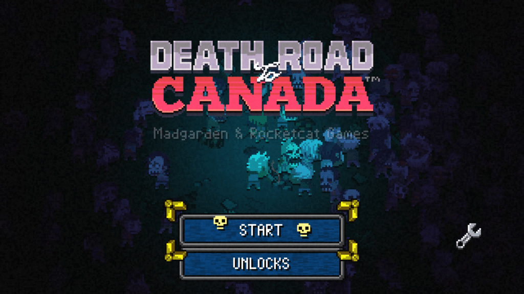Death Road to Canada title screen for Nintendo Switch