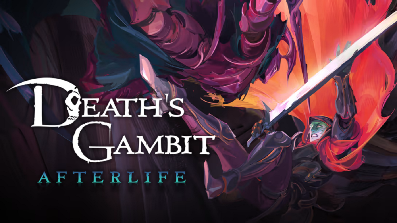 Death's Gambit: Afterlife title screen for Nintendo Switch