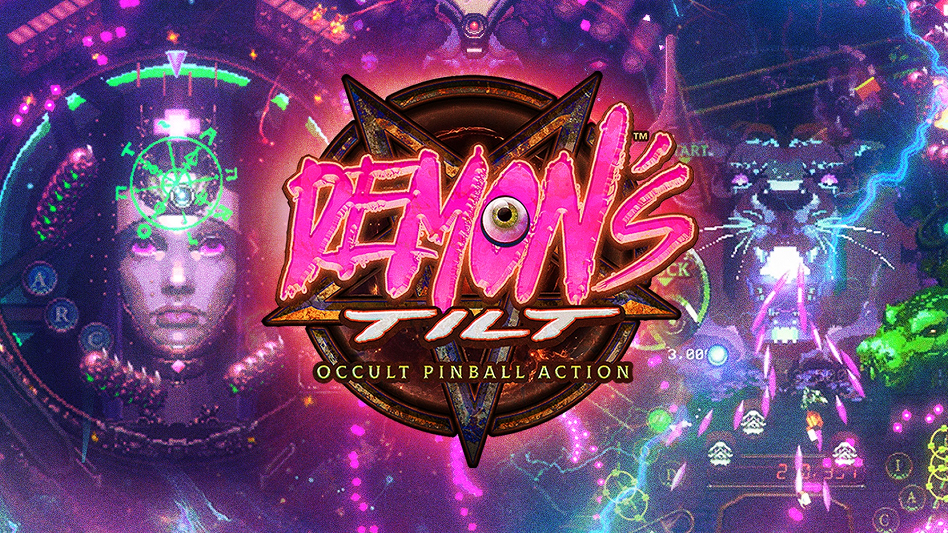 Demon's Tilt OST Bundle title screen for Nintendo Switch