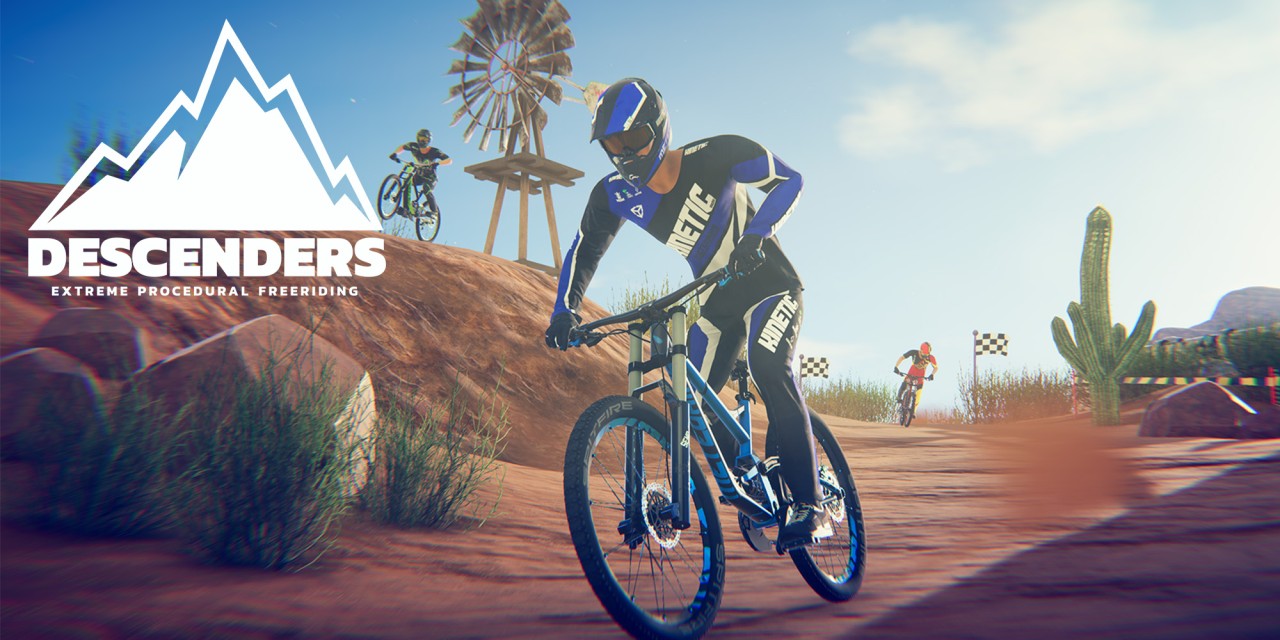 Descenders title screen for Nintendo Switch