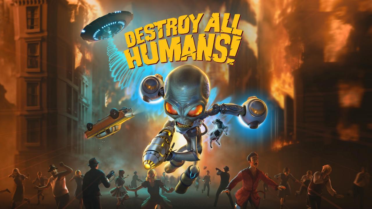 Destroy All Humans [Crypto-137 Edition] title screen for Nintendo Switch