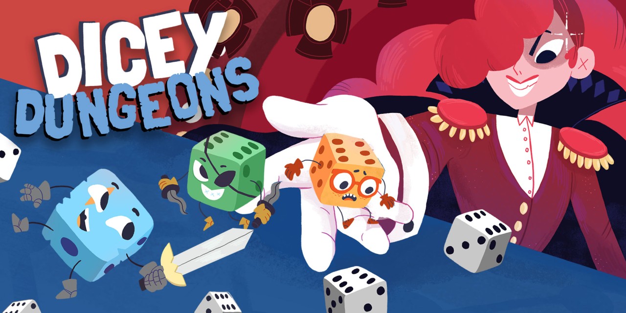 Dicey Dungeons title screen for Nintendo Switch