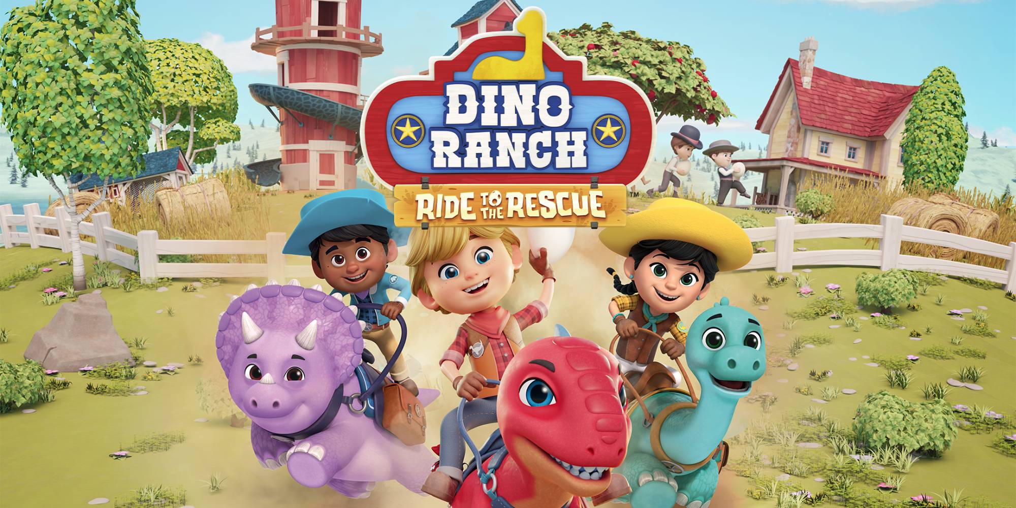 Dino Ranch: Ride to the Rescue title screen for Nintendo Switch
