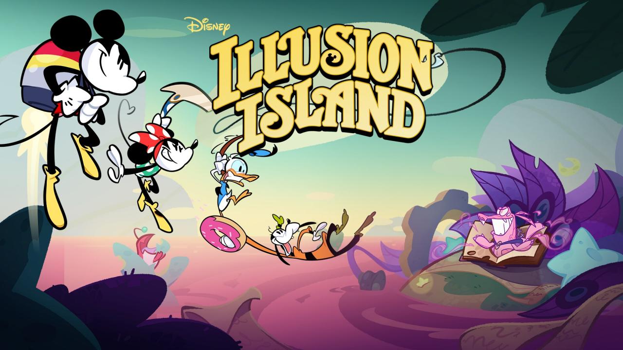 Disney Illusion Island title screen for Nintendo Switch
