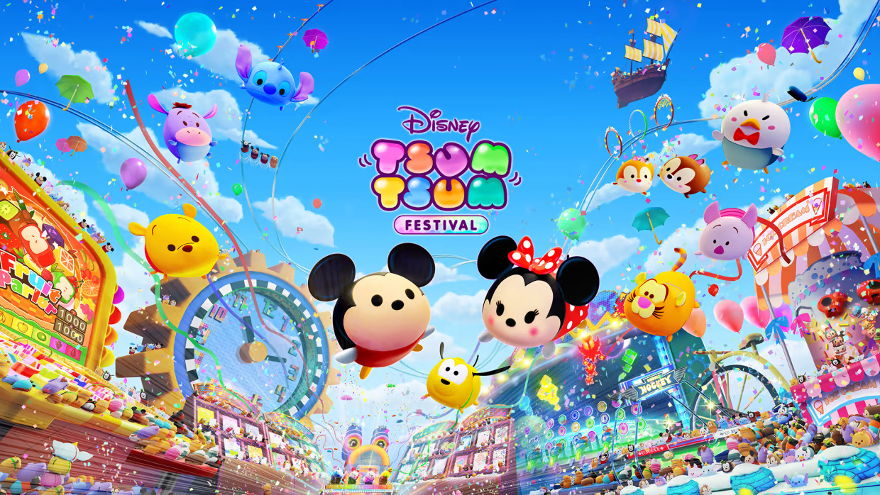 Disney Tsum Tsum Festival title screen for Nintendo Switch