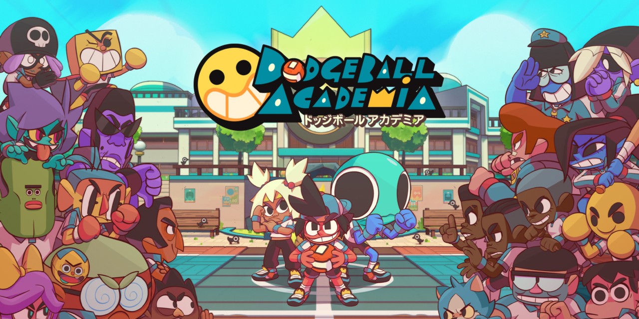 Dodgeball Academia title screen for Nintendo Switch