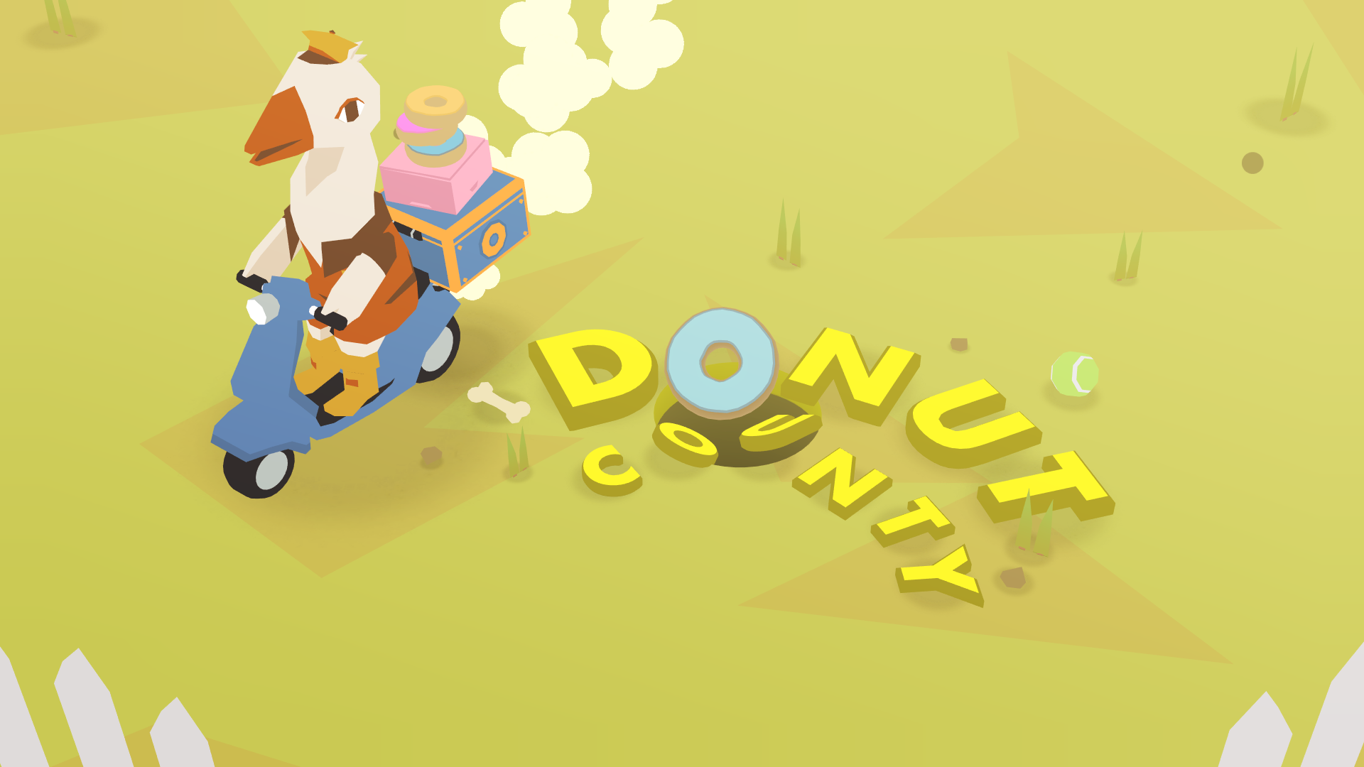 Donut County title screen for Nintendo Switch