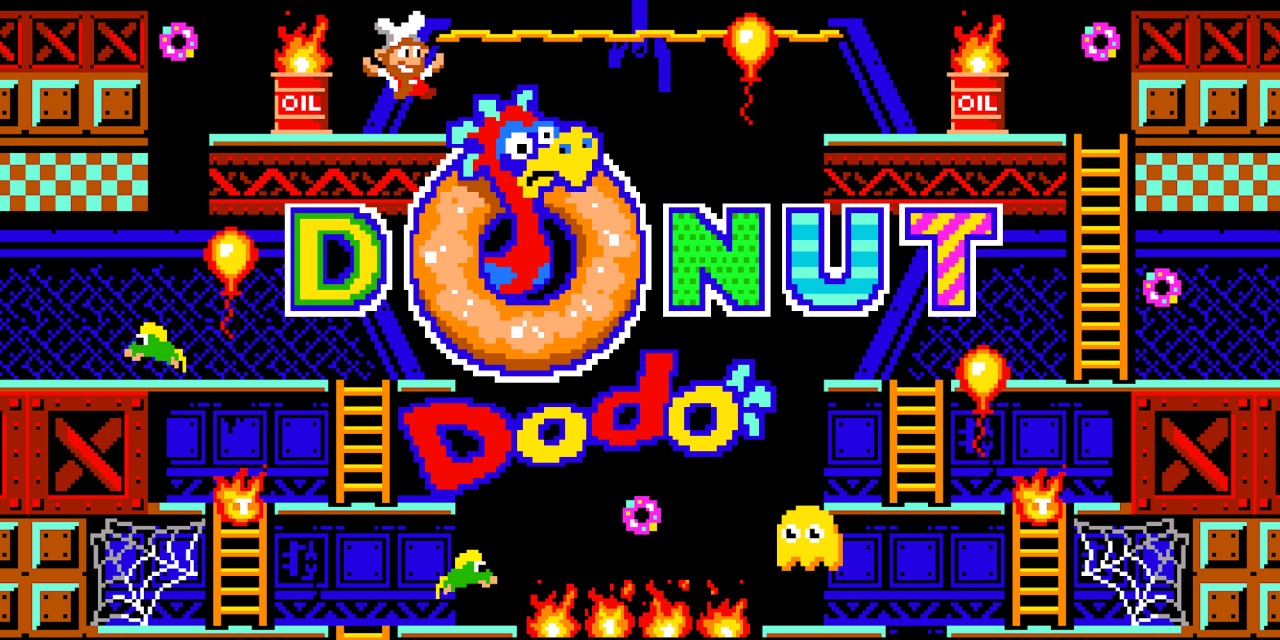 Donut Dodo title screen for Nintendo Switch