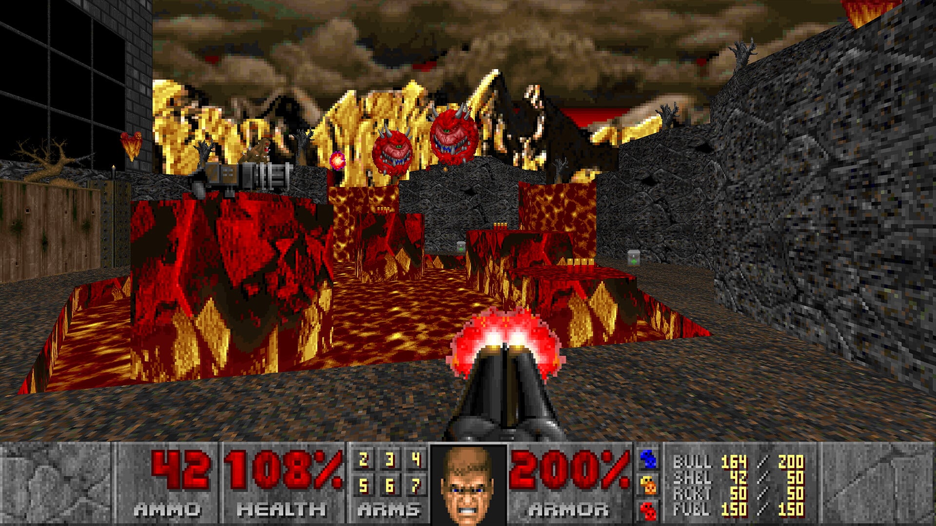 DOOM + DOOM II title screen for Nintendo Switch