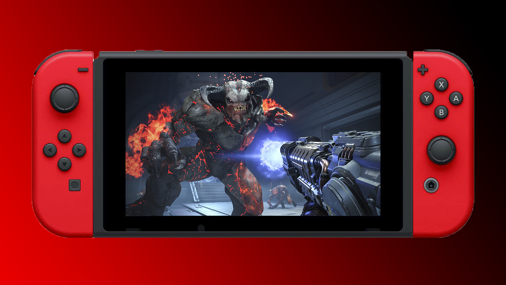 Doom Eternal Wireless Controller title screen for Nintendo Switch