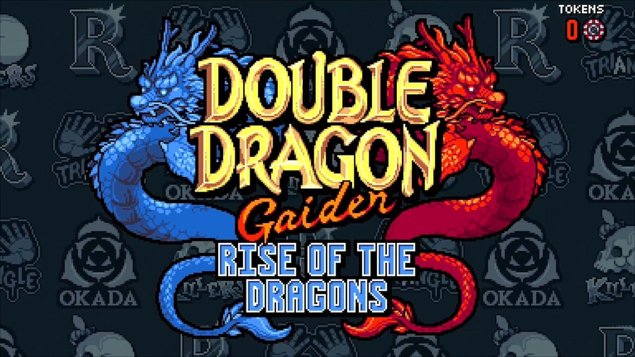 Double Dragon Gaiden: Rise of the Dragons title screen for Nintendo Switch