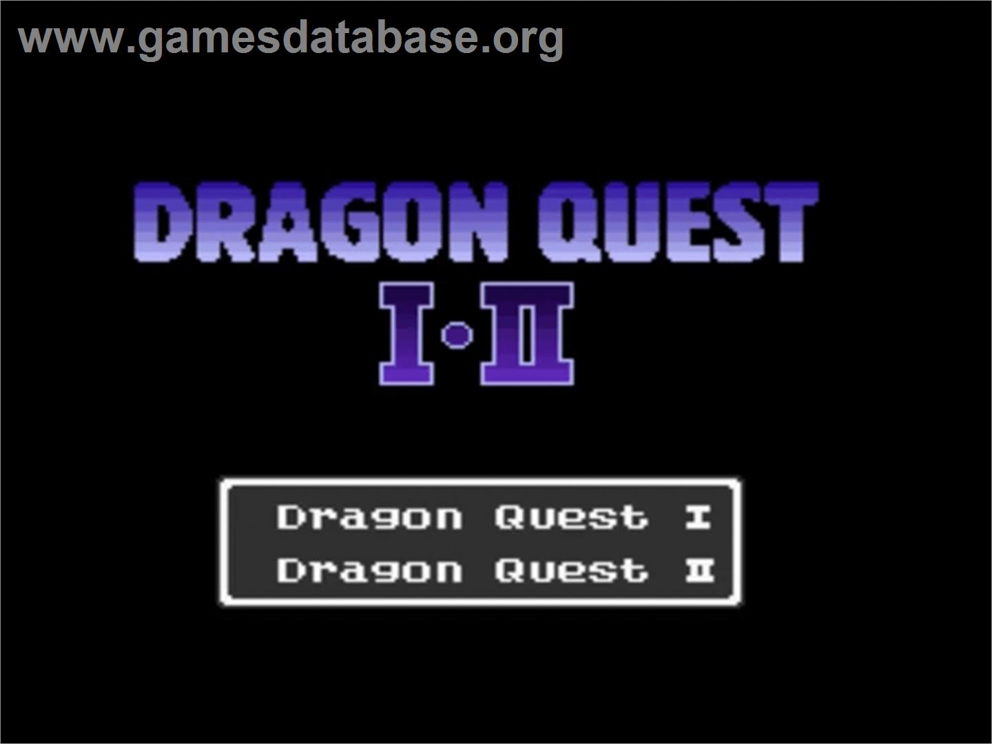 Dragon Quest 1 2 3 Collection title screen for Nintendo Switch
