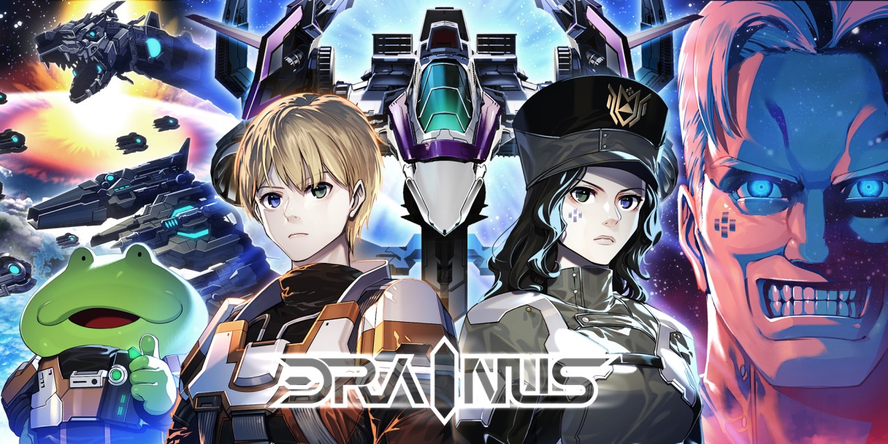 Drainus title screen for Nintendo Switch