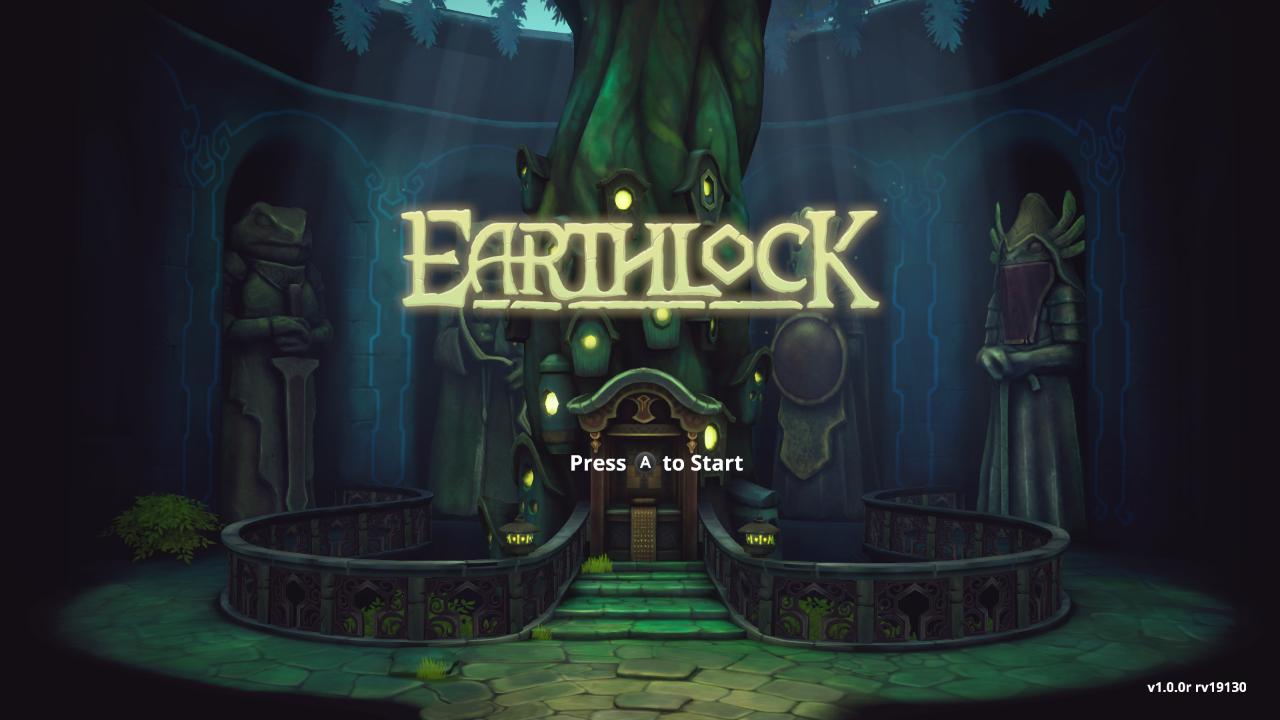 Earthlock title screen for Nintendo Switch
